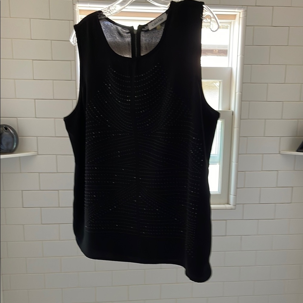 Calvin Klein Black Sleeveless Tank Top
